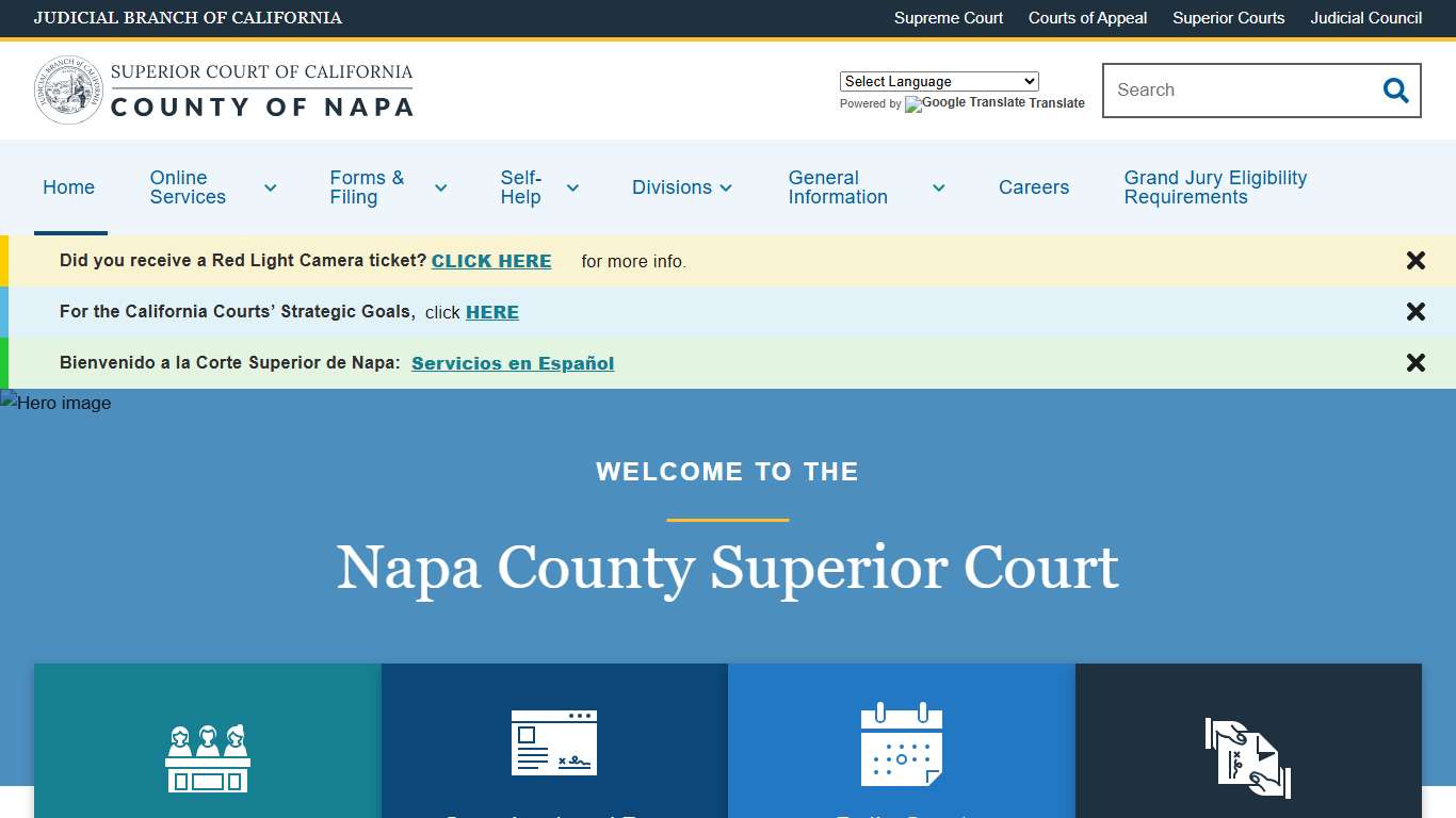 Home Superior Court of California County of Napa