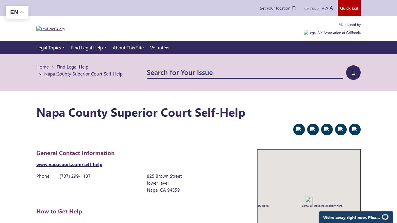 Napa County Superior Court Self-Help LawHelpCA - Legal aid and legal help near you
